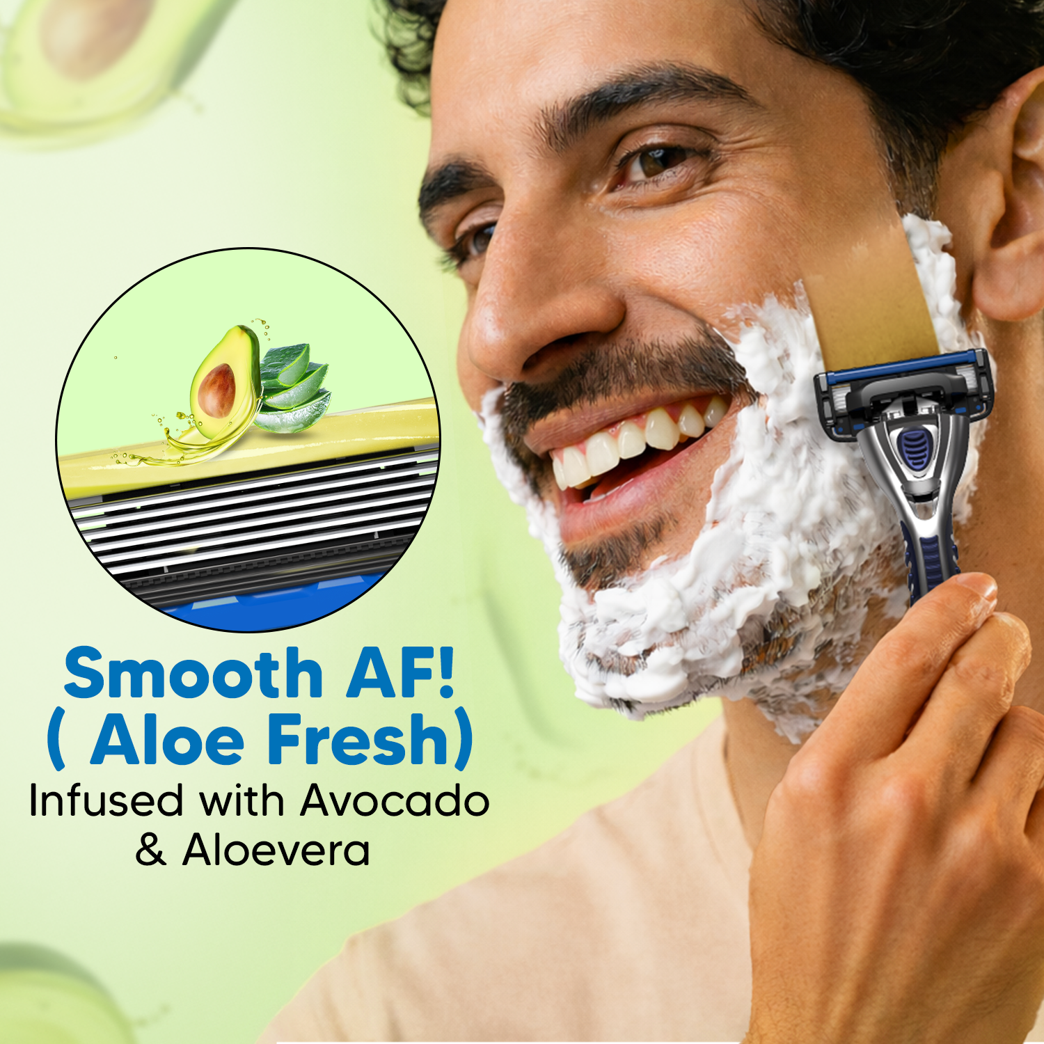 Pro 6 Maxxx Razor Value Set for Men With Back Blade | World's First 6 Blades Razor