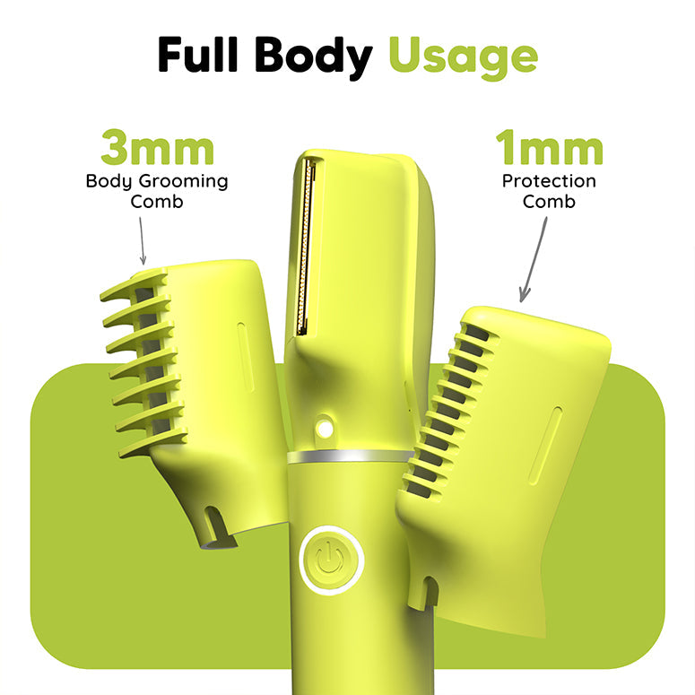 Balls Trimmer Pro for Men – Groin & Body Groomer with V-Shaped Head | Get Free Balls & Bum Hydrating Mist