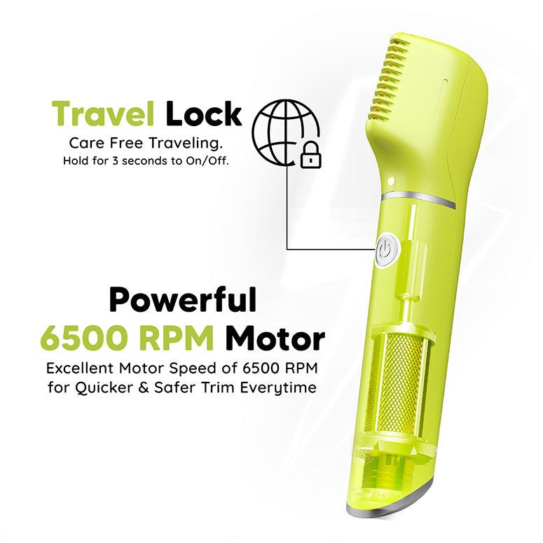 Balls Trimmer Pro for Men – Groin & Body Groomer with V-Shaped Head | Get Free Balls & Bum Hydrating Mist
