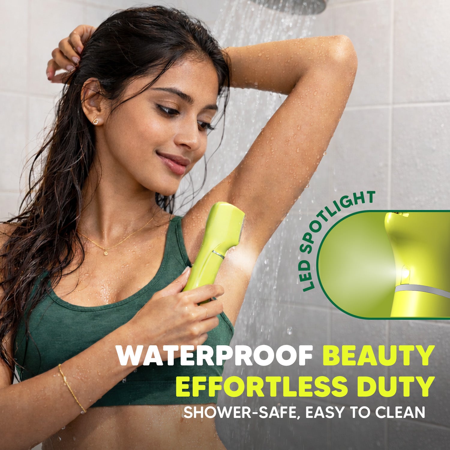 All Under Trimmer Pro | For Women | Pain-Free Waterproof Bikini & Body Trimmer with Gold Titanium Blades