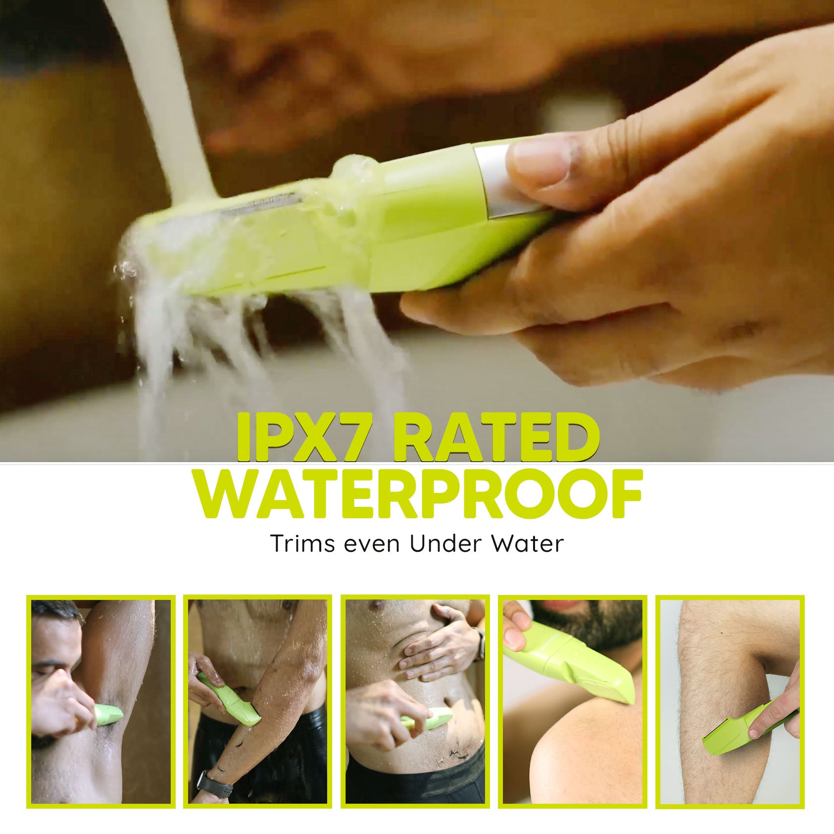 Balls Trimmer & Body Groomer with Vertical Head | For Perfect Body Grooming(11-in-Box Kit)