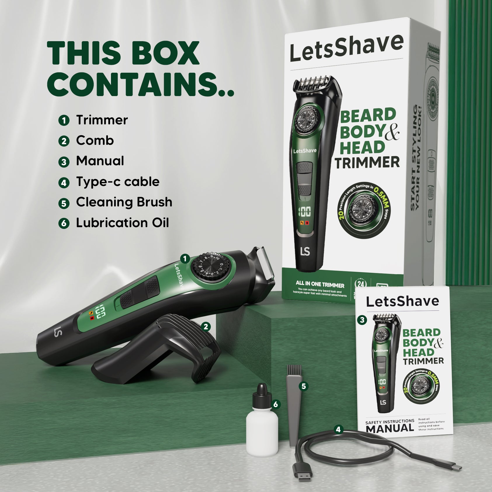Beard, Body & Head Trimmer for Men | One Trimmer Total Control
