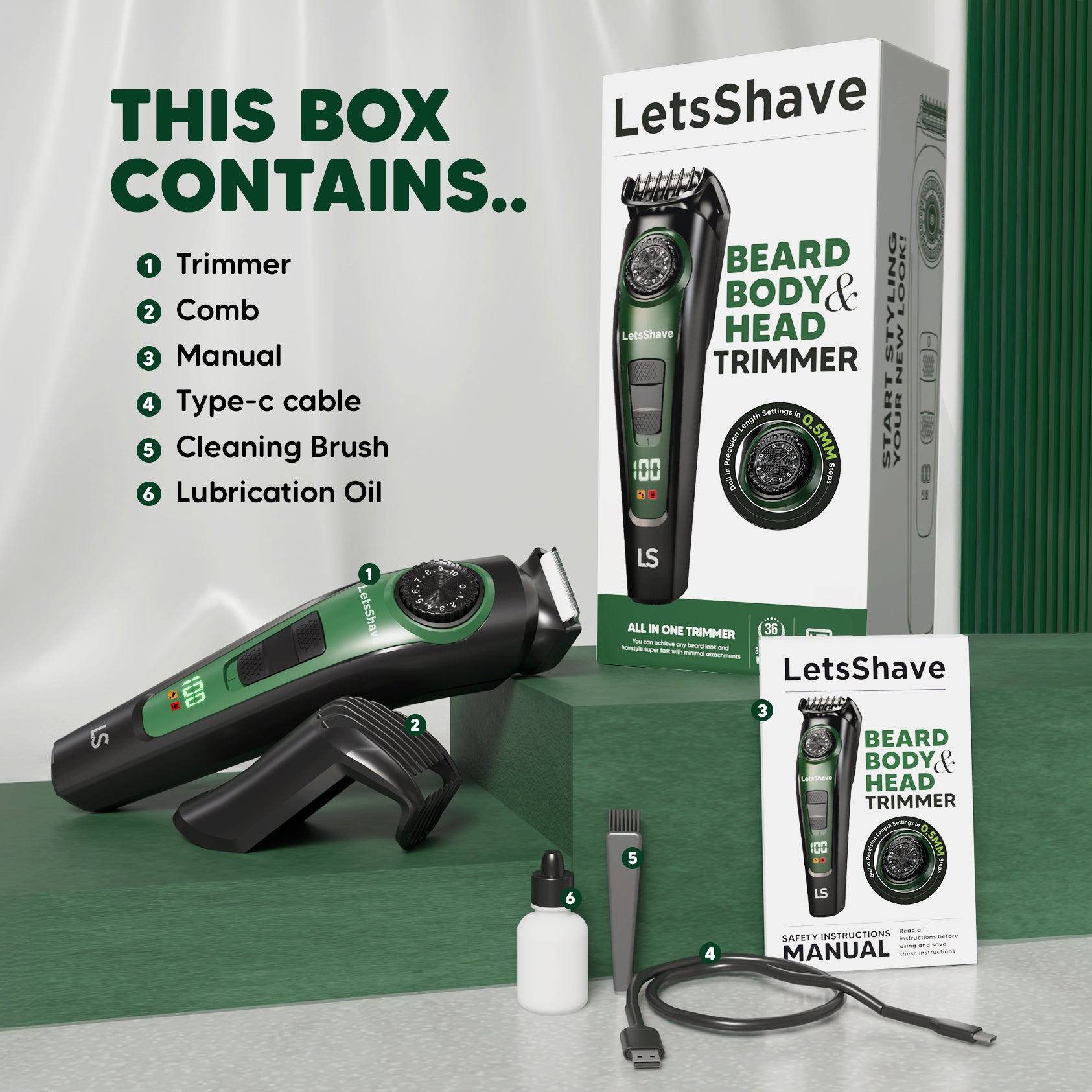 Beard, Body & Head Trimmer for Men | One Trimmer Total Control
