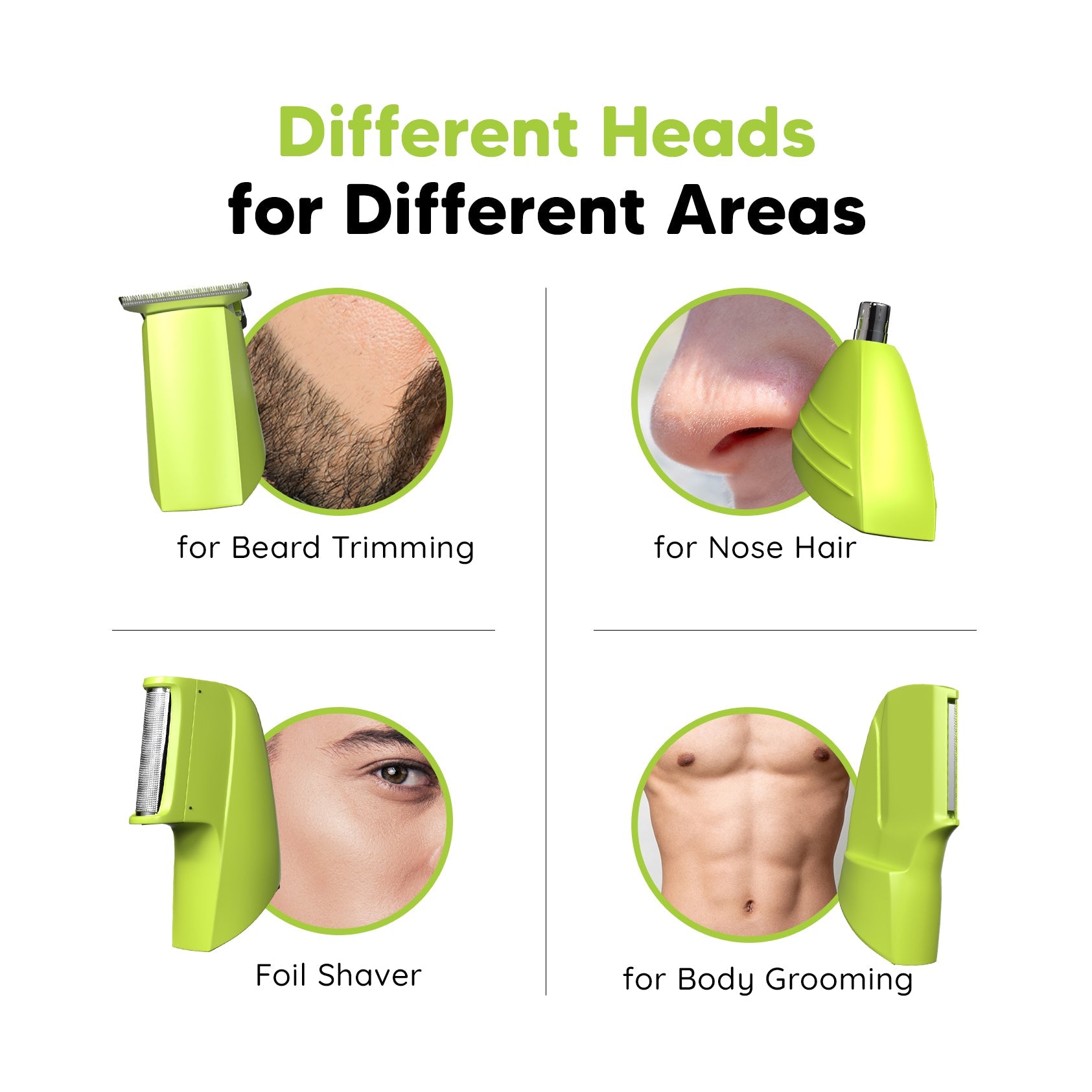 Head, Face & Body Groomer Combo | All-in-One Trimmer With Free Travel Pouch