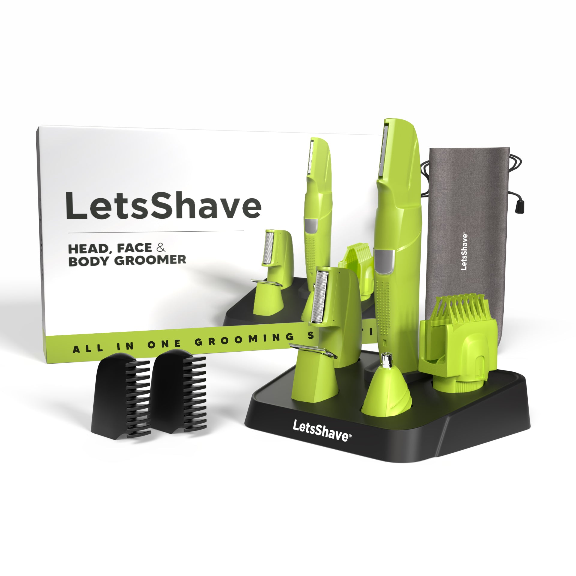 Head, Face & Body Groomer Combo | All-in-One Trimmer With Free Travel Pouch