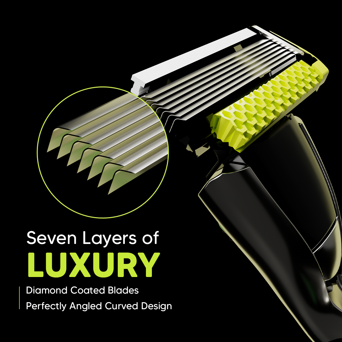 Website Exclusive 6-months Of Shaving Kit | With World's First & Only 7-Blades Technology