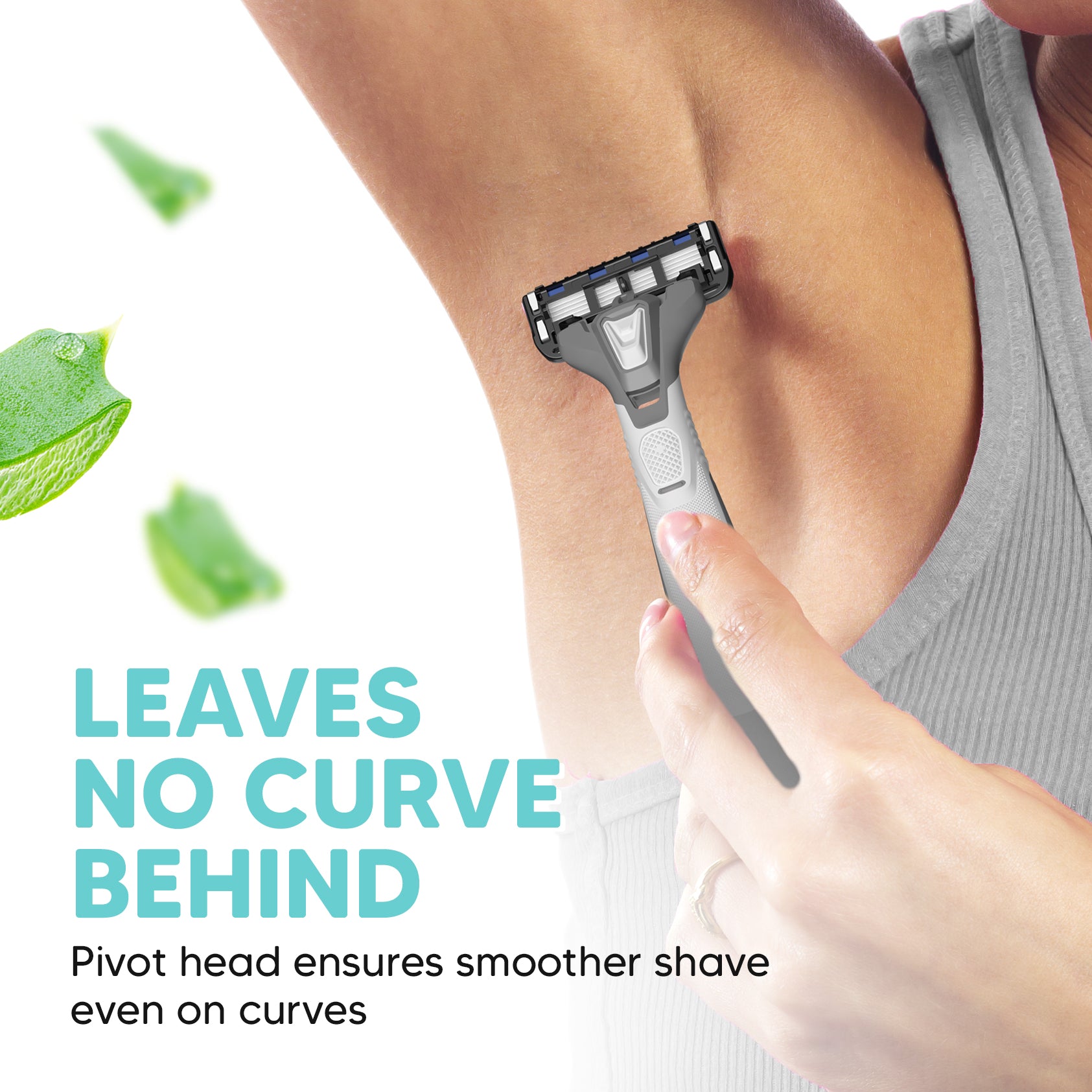 Stay Smooth On-The-Go | Evior Portable 6-Blade Disposable Razors Pack of 10 | Easy, Anytime Shaving