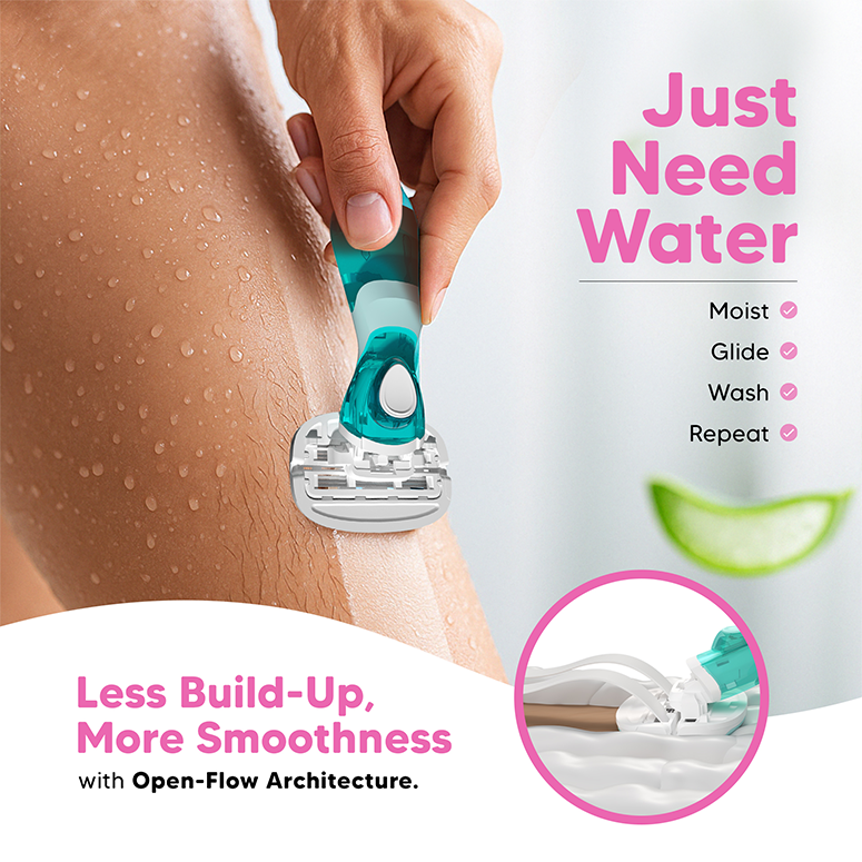 Evior Flyyy Razor Value Set – 1 Handle + 4 Blades