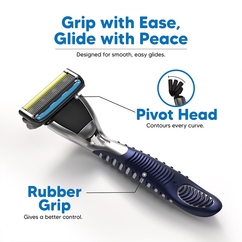 1-Year Shaving Kit | World’s 1st 6-Blade Complete Shaving Kit for Men