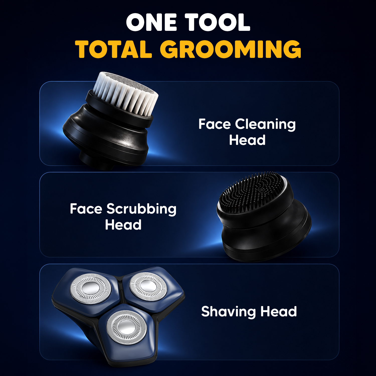 360 Pro Shaver | 6D Magnetic Head Electric Shaver for Men | Wet & Dry Grooming