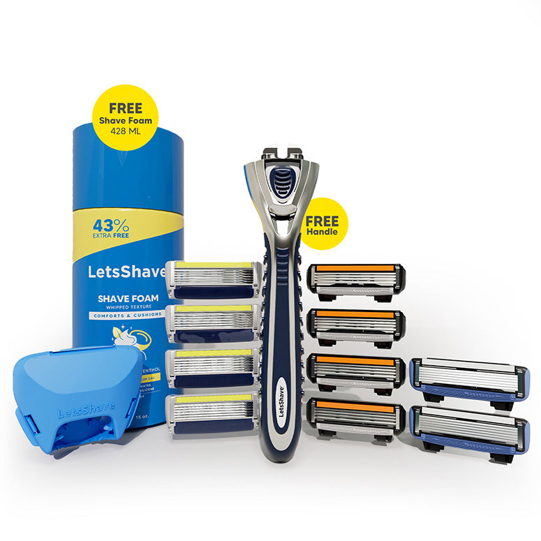 1-Year Shaving Kit | World’s 1st 6-Blade Complete Shaving Kit for Men